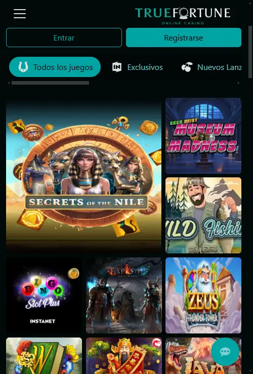 True Fortune en móvil: navegador, compatibilidad y app